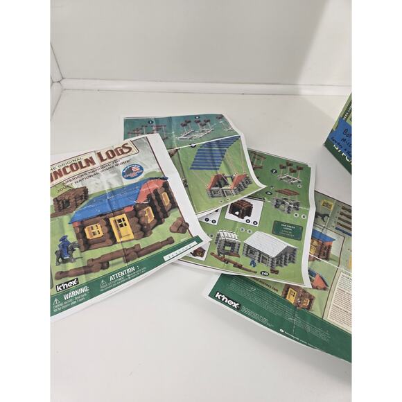 Lincoln Logs Creek Log Cabin Set 137 Pieces by K’NEX – Missing 6 Pieces - Picture 7 of 7